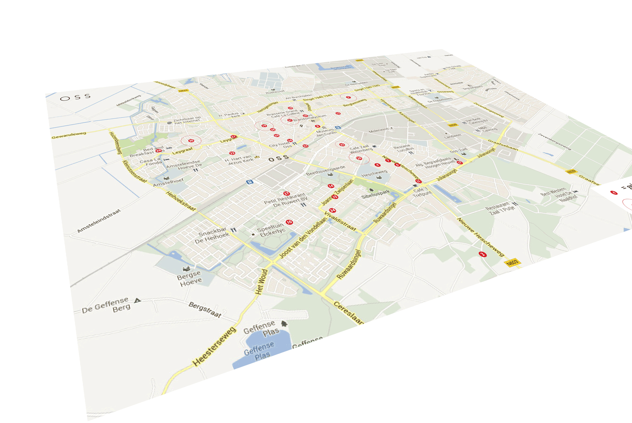 Fietsroute Bossche School in Oss